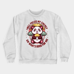 Nature's Focus, Panda Passion Crewneck Sweatshirt